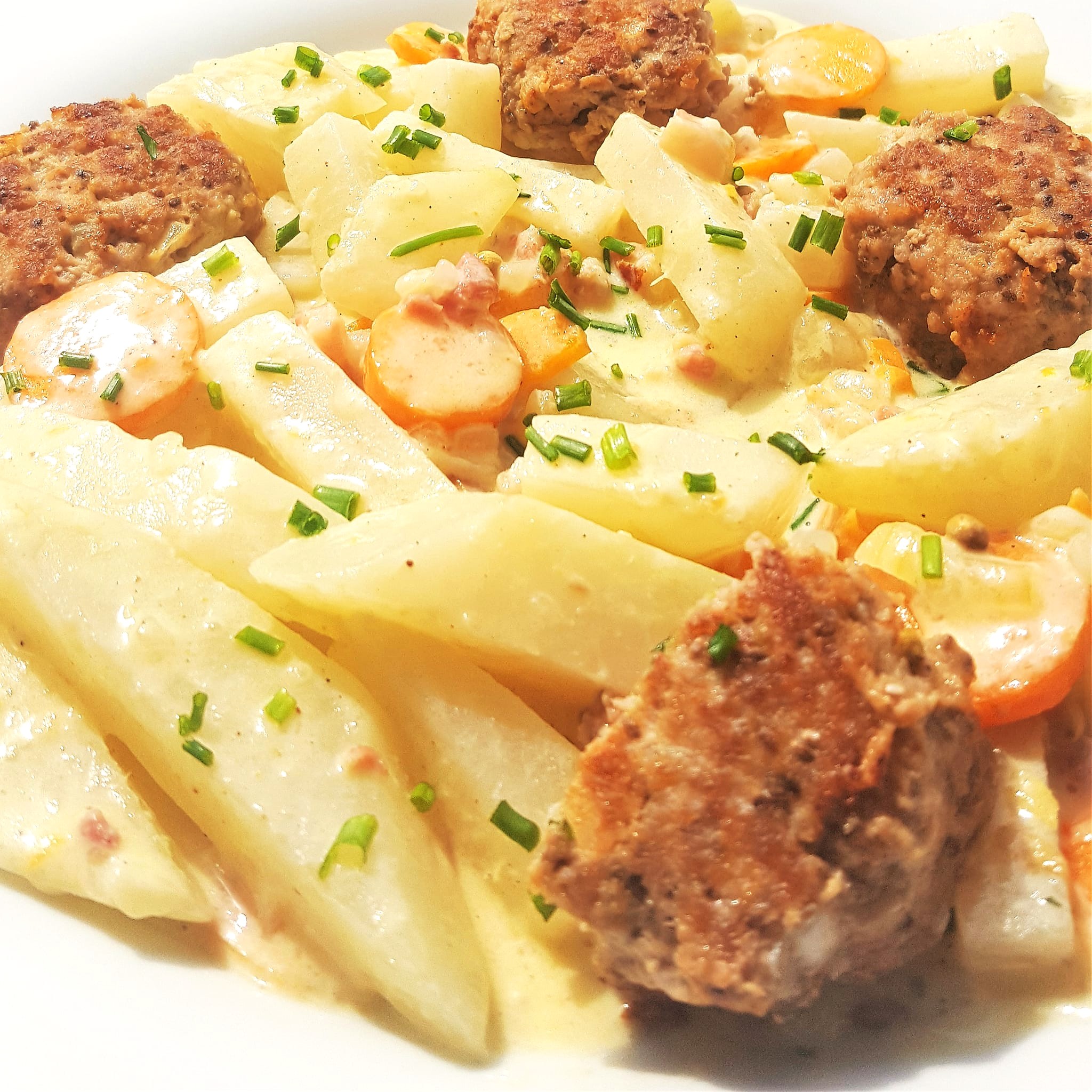 Cremiges Kohlrabi Gemüse