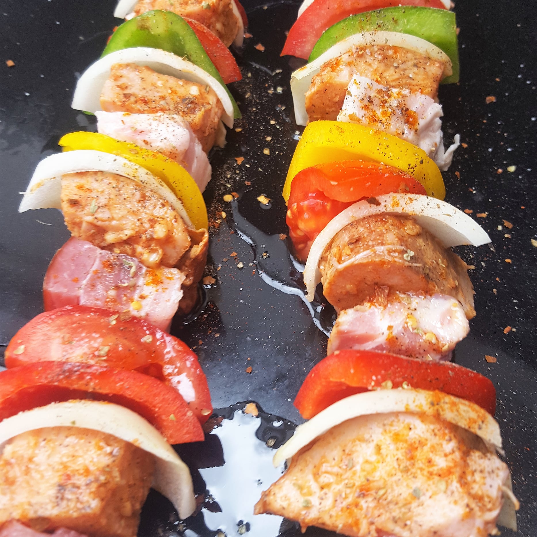 Marinierte Schaschlik-Spieße