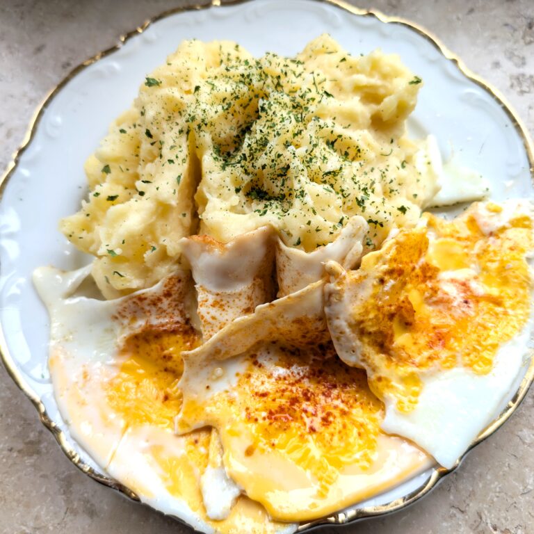 Kartoffelbrei mit Spiegelei