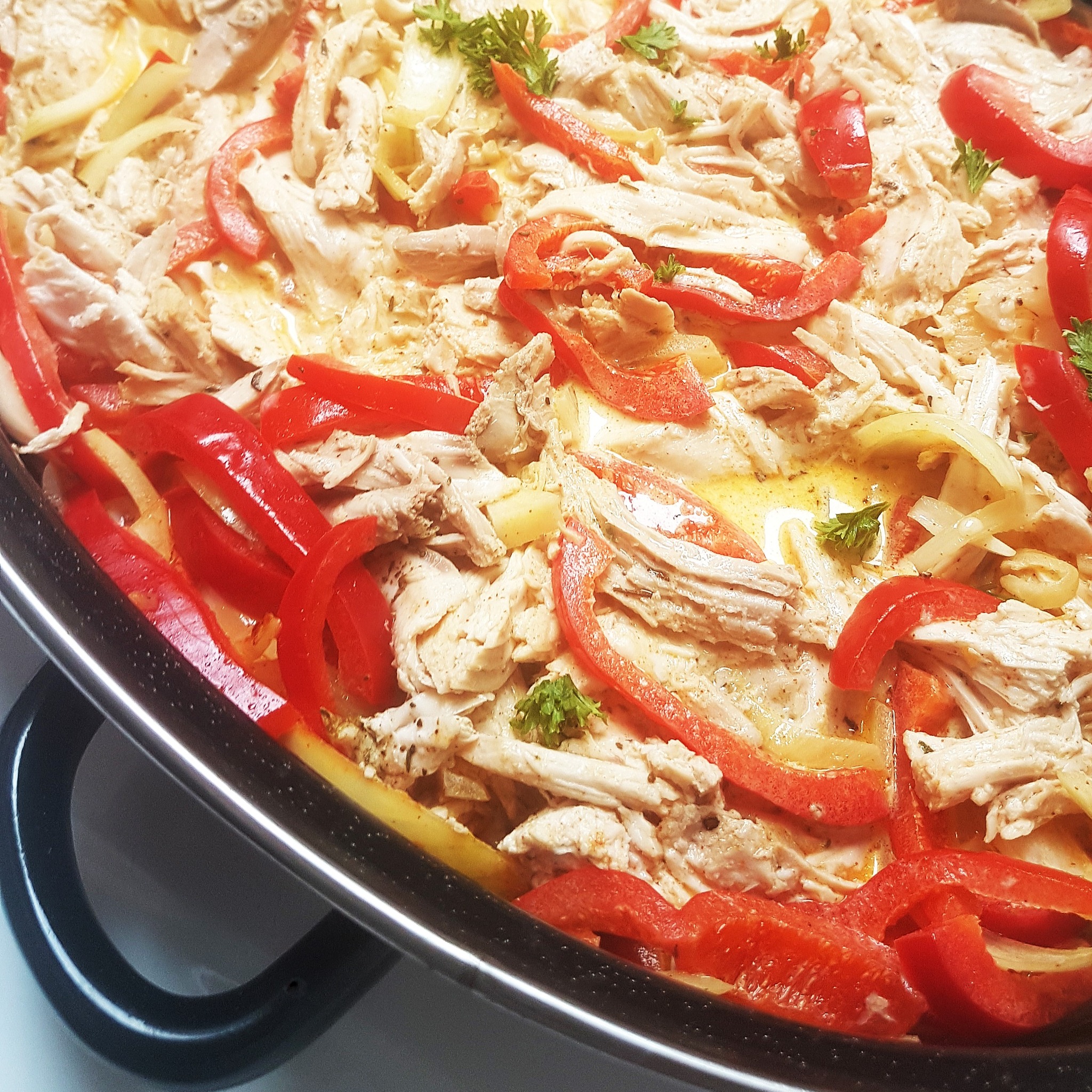 Hähnchenpfanne mit Paprika