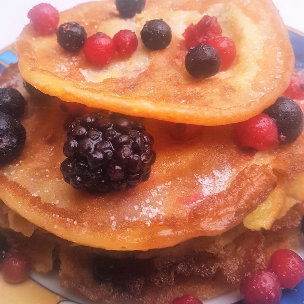 Pfannkuchen ohne Milch