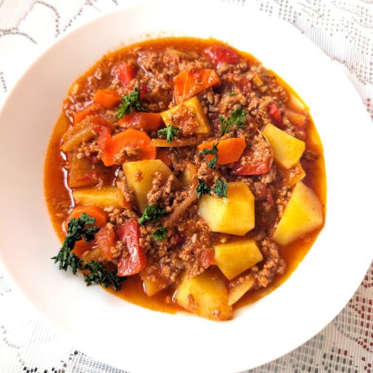 Herzhafter Kartoffel Hackfleisch Eintopf