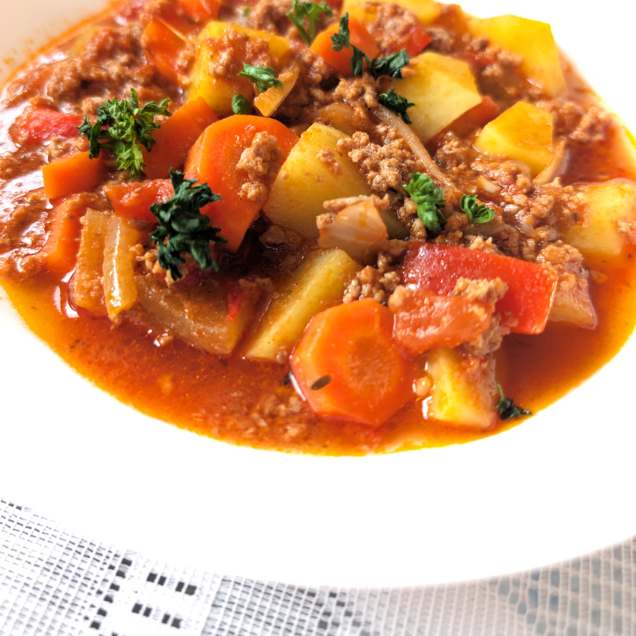 Herzhafter Kartoffel-Hackfleisch-Eintopf